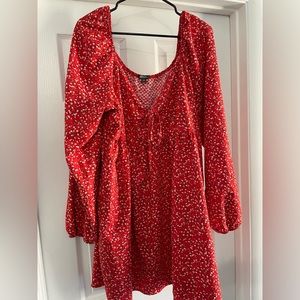 Target Wild fable long sleeve red baby doll dress. Size XXL. Great condition.